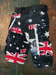 Men's UK Flag Print Casual Shorts trupatriotic