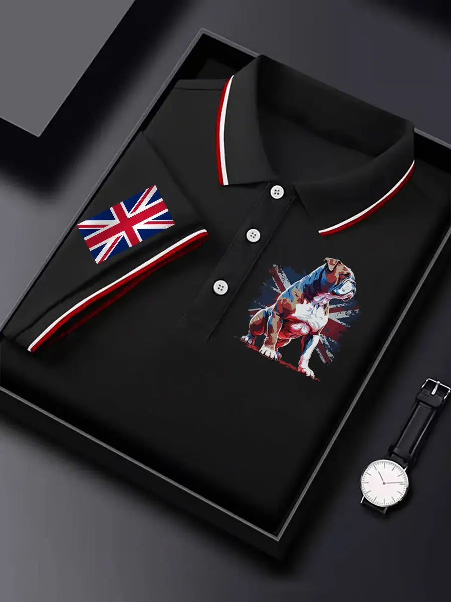 Men's Vintage England Flag Casual Shirt trupatriotic