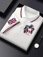 Men's Vintage England Flag Casual Shirt trupatriotic