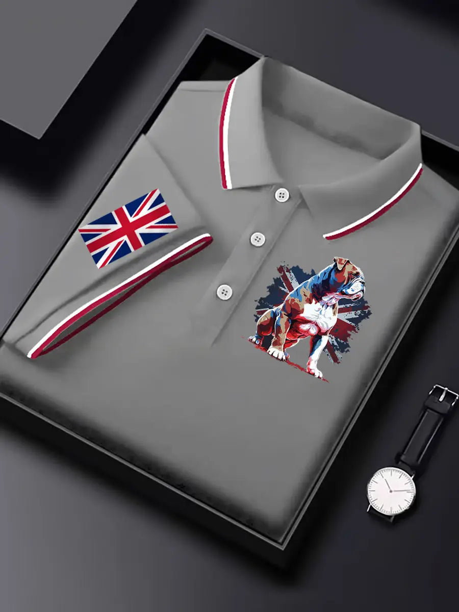 Men's Vintage England Flag Casual Shirt trupatriotic