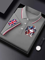 Men's Vintage England Flag Casual Shirt trupatriotic