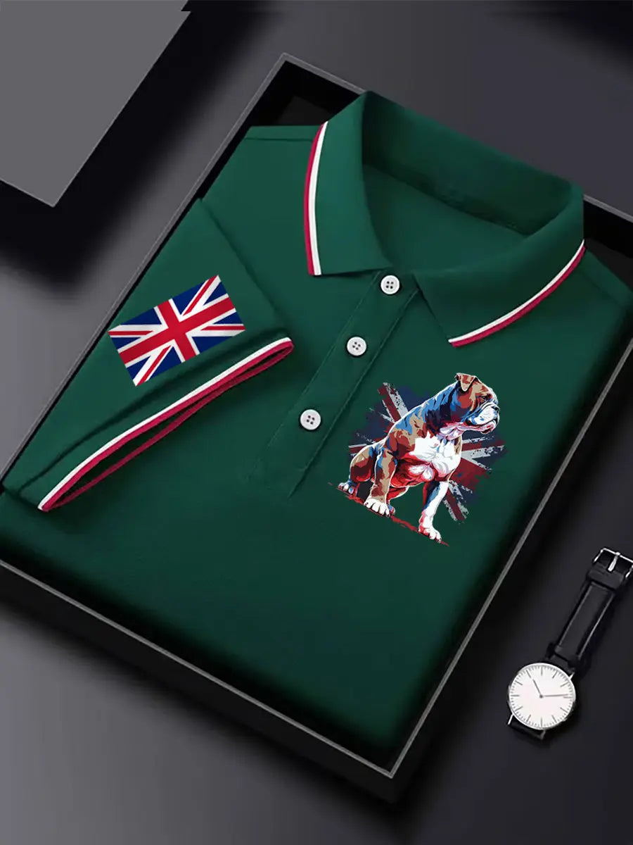 Men's Vintage England Flag Casual Shirt trupatriotic