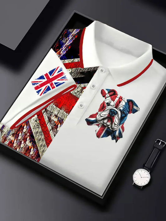 Men's Vintage England Flag Casual Shirt trupatriotic