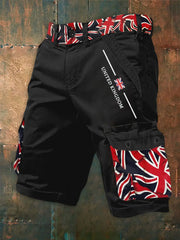 Men's UK Flag Print Casual Shorts trupatriotic
