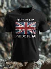 Men's UK Flag Patoitic Printed T-shirt trupatriotic