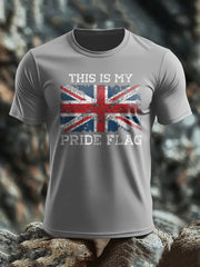 Men's UK Flag Patoitic Printed T-shirt trupatriotic