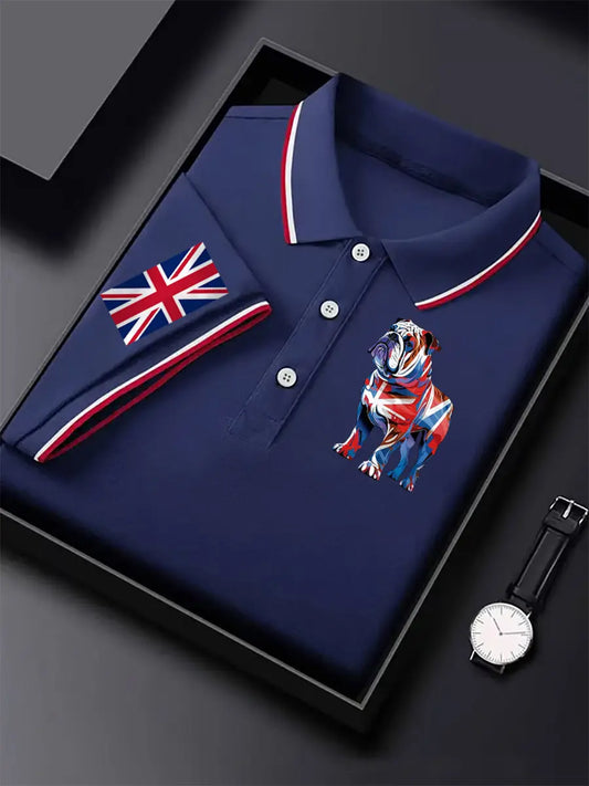 Men's Vintage England Flag Casual Shirt trupatriotic