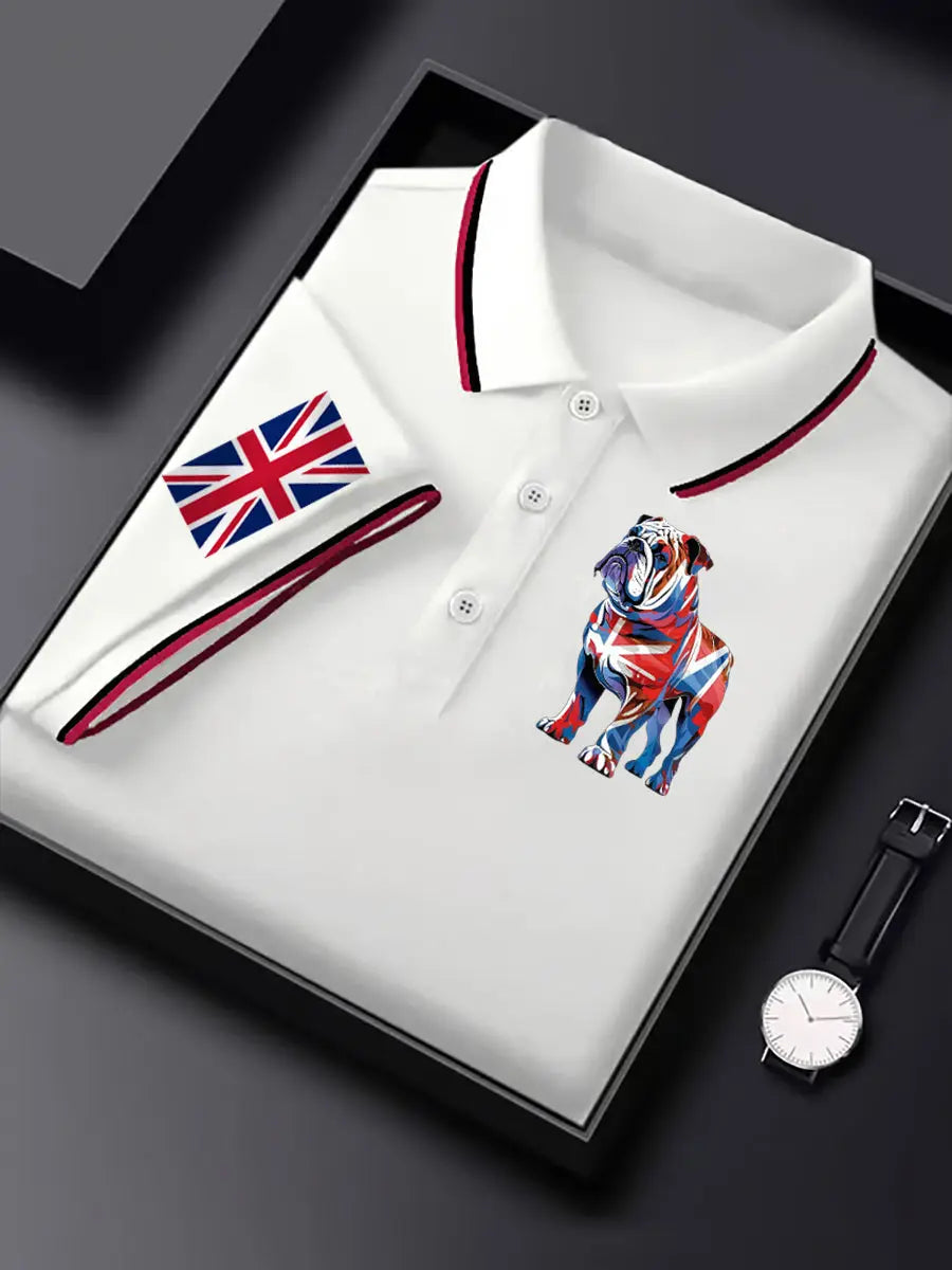 Men's Vintage England Flag Casual Shirt trupatriotic