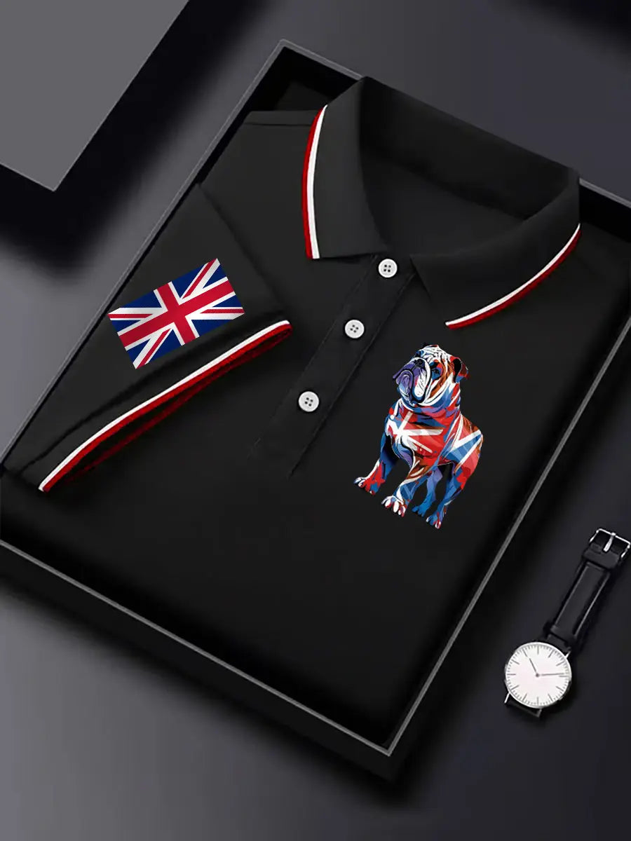 Men's Vintage England Flag Casual Shirt trupatriotic