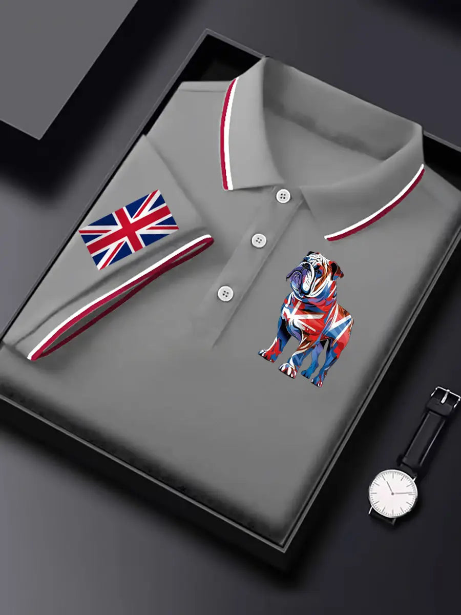 Men's Vintage England Flag Casual Shirt trupatriotic