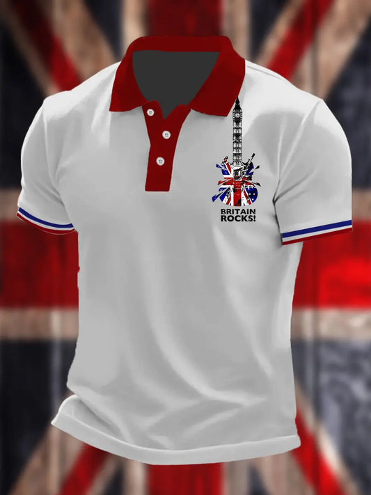 Men's Britain Rocks Short Sleeve Shirt trupatriotic