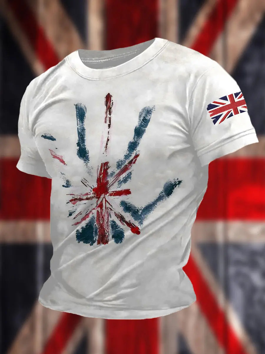 Men's Union Jack Short Sleeves T-shirt trupatriotic