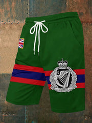 Men's Business Style Badge Shorts trupatriotic