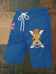 Men's Business Style Badge Shorts trupatriotic