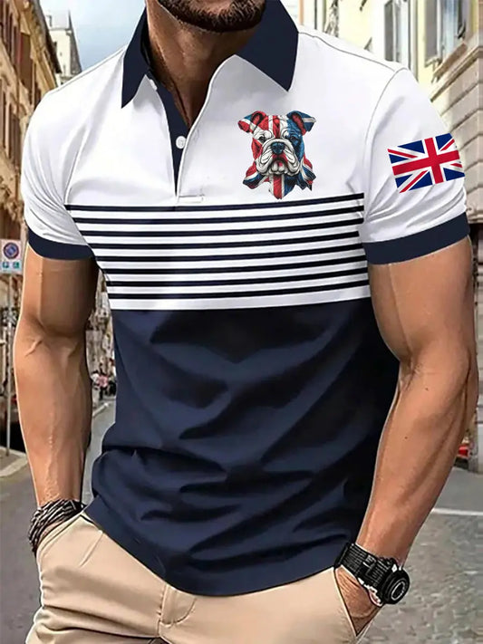 Men's Vintage England Flag Casual Shirt trupatriotic