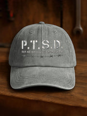 Unisex PTSD Awareness Veteran Printed Hat trupatriotic