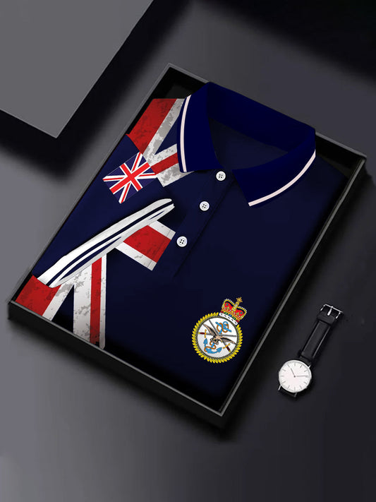 Men's BRITISH ARMED FORCES Print Casual Short Sleeve Top trupatriotic