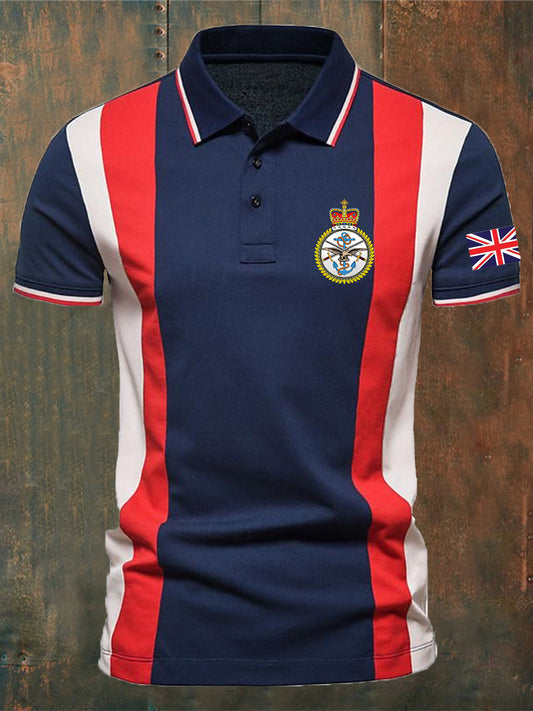 Men's BRITISH ARMED FORCES Print Casual Short Sleeve Top trupatriotic