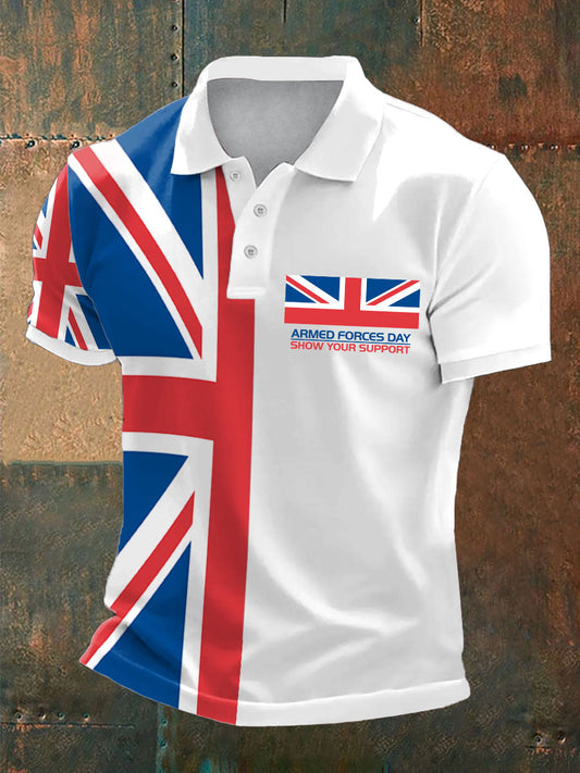 Men's Armed Force Day Printed Casual Tops trupatriotic