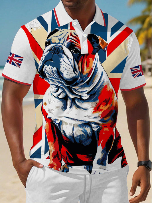 Men's Vintage England Flag Casual Shirt trupatriotic
