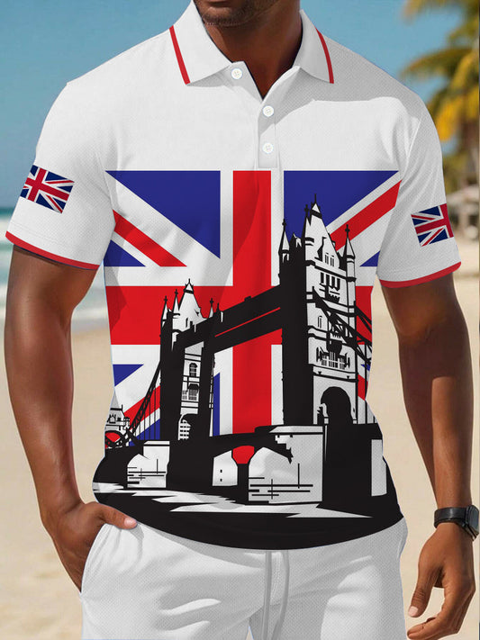 Men's Vintage England Flag Casual Shirt trupatriotic