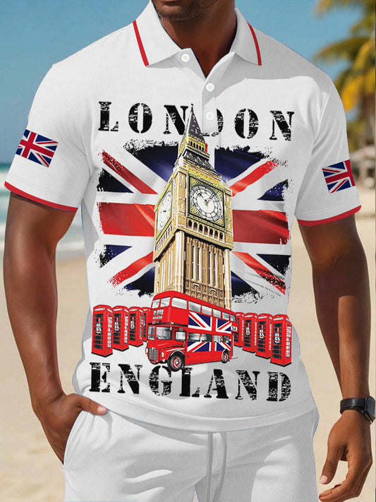 Men's Vintage England Flag Casual Shirt trupatriotic