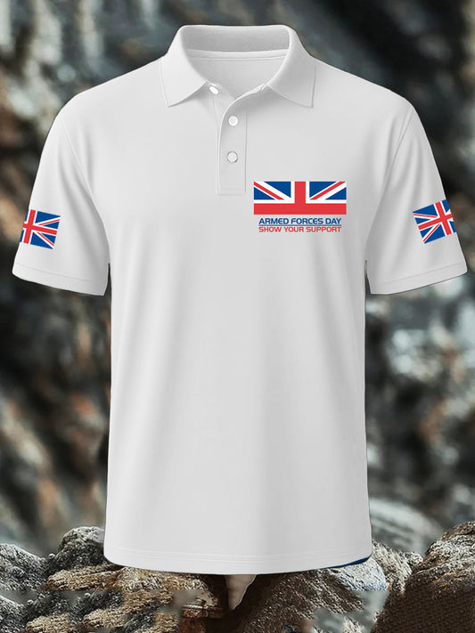 Men's Armed Force Day Printed Casual Tops trupatriotic
