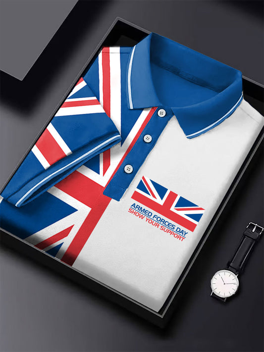 Men's Armed Force Day Printed Casual Tops trupatriotic