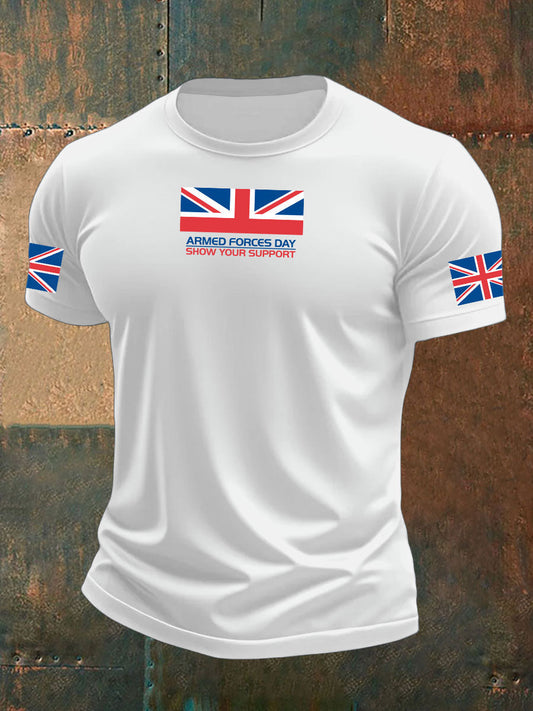 Men's Armed Force Day Printed T-shirt trupatriotic
