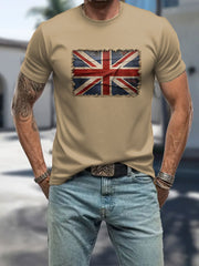Men's UK Patriotic Flag Printed T-shirt trupatriotic