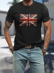 Men's UK Patriotic Flag Printed T-shirt trupatriotic