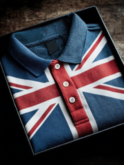 Men's UK Flag Design short sleeve shirt trupatriotic