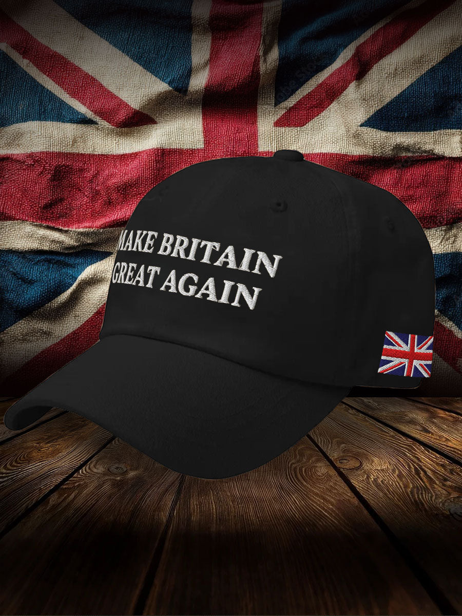 Unisex UK Pride Flag Great Again Printed Hat trupatriotic