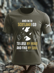 Men's Scotland United Kingdom Imitation Cotton Short-Sleeved Printed T-shirt trupatriotic