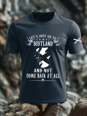Men's Scotland United Kingdom Imitation Cotton Short-Sleeved Printed T-shirt trupatriotic