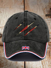 Unisex UK Flag Printed Hat trupatriotic