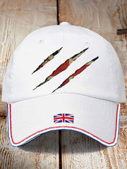 Unisex UK Flag Printed Hat trupatriotic