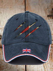 Unisex UK Flag Printed Hat trupatriotic