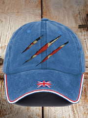 Unisex UK Flag Printed Hat trupatriotic