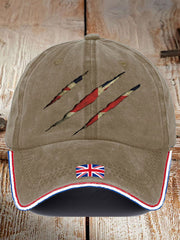 Unisex UK Flag Printed Hat trupatriotic