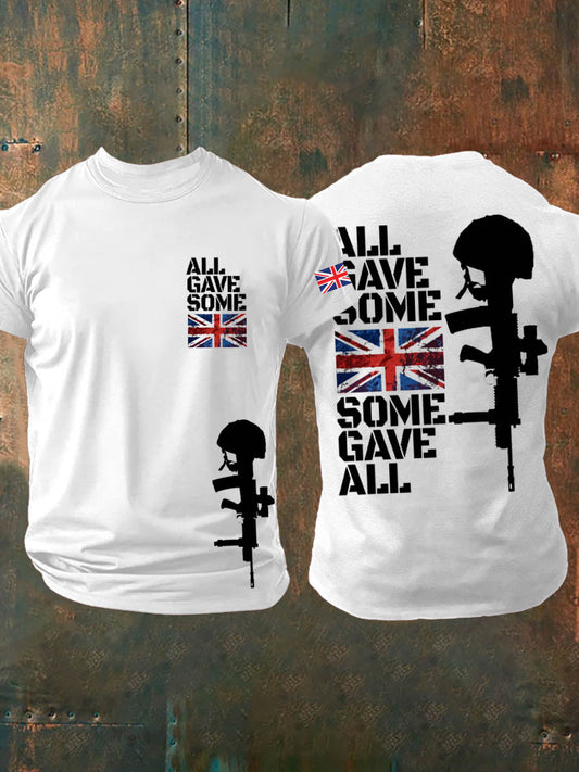 Men's British Veteran Short-Sleeved Printed T-shirt trupatriotic