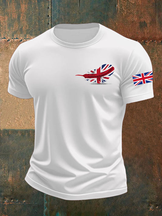 Men's UK Flag Printed T-shirt trupatriotic
