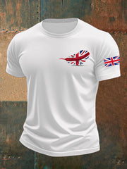 Men's UK Flag Printed T-shirt trupatriotic