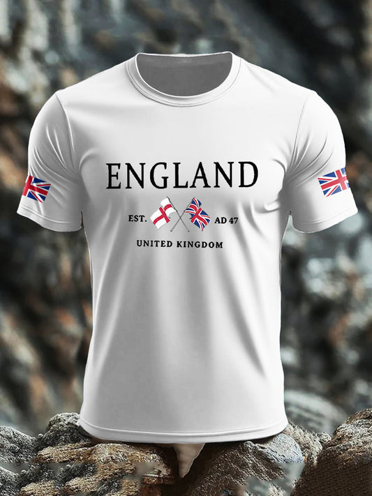 Men's UK Flag Printed T-shirt trupatriotic