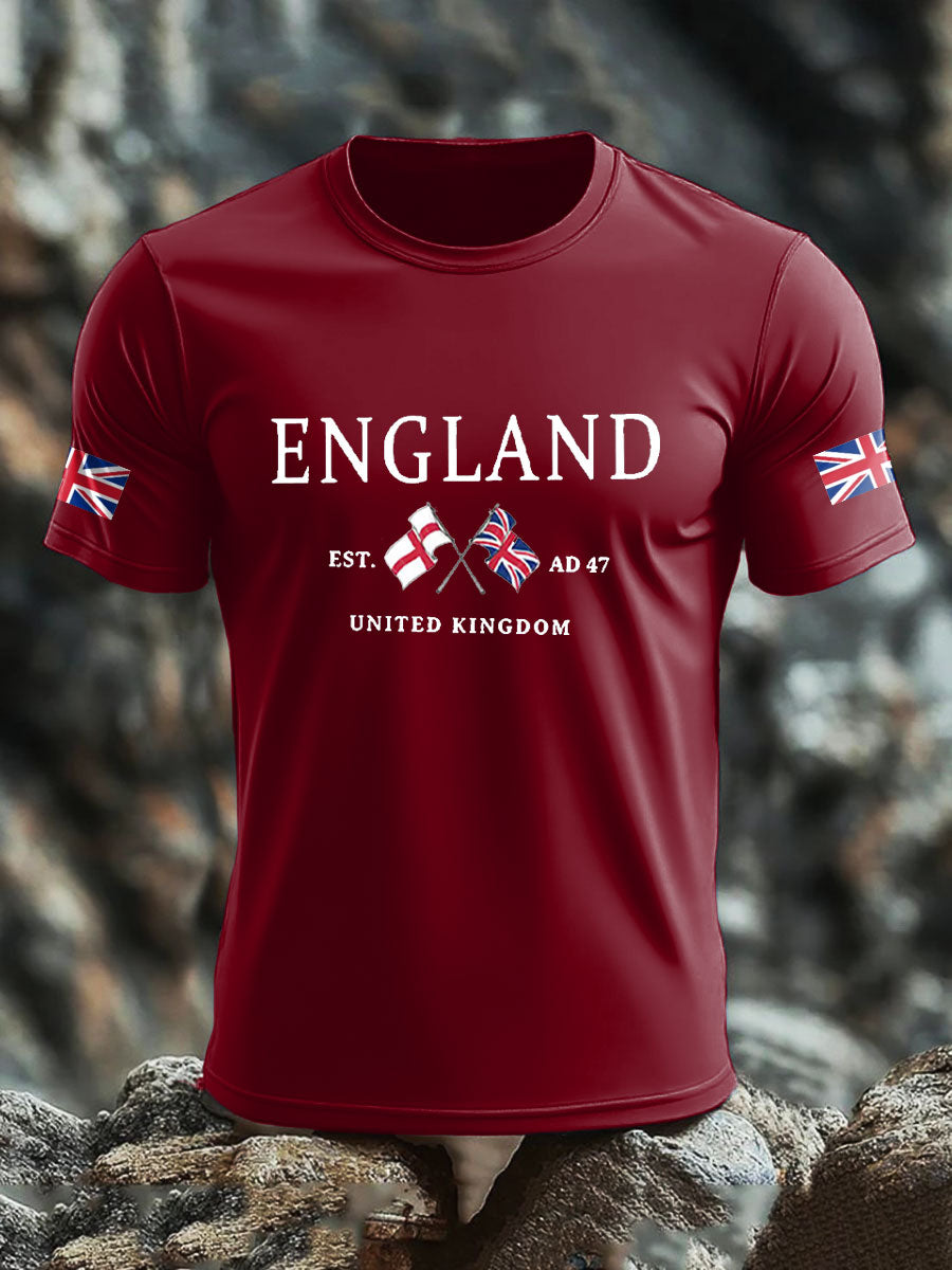 Men's UK Flag Printed T-shirt trupatriotic