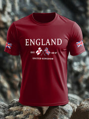 Men's UK Flag Printed T-shirt trupatriotic
