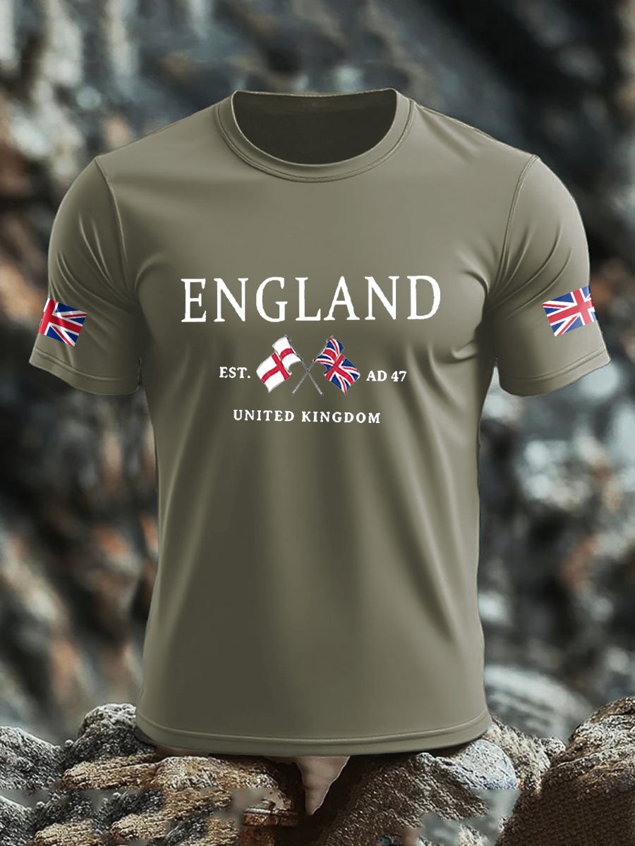 Men's UK Flag Printed T-shirt trupatriotic