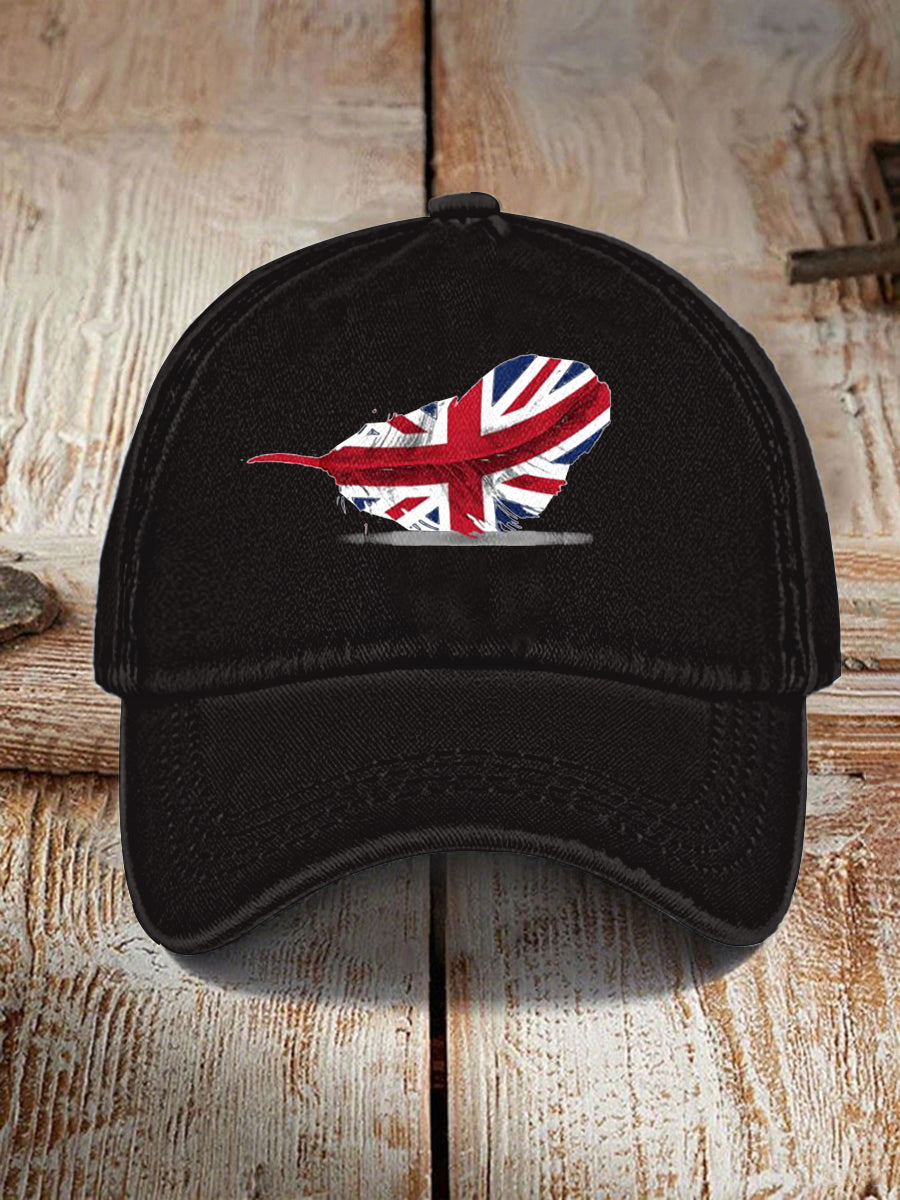 Unisex UK Flag Print Hat trupatriotic