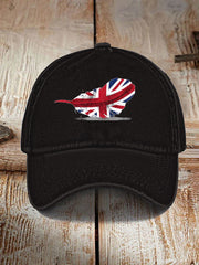 Unisex UK Flag Print Hat trupatriotic