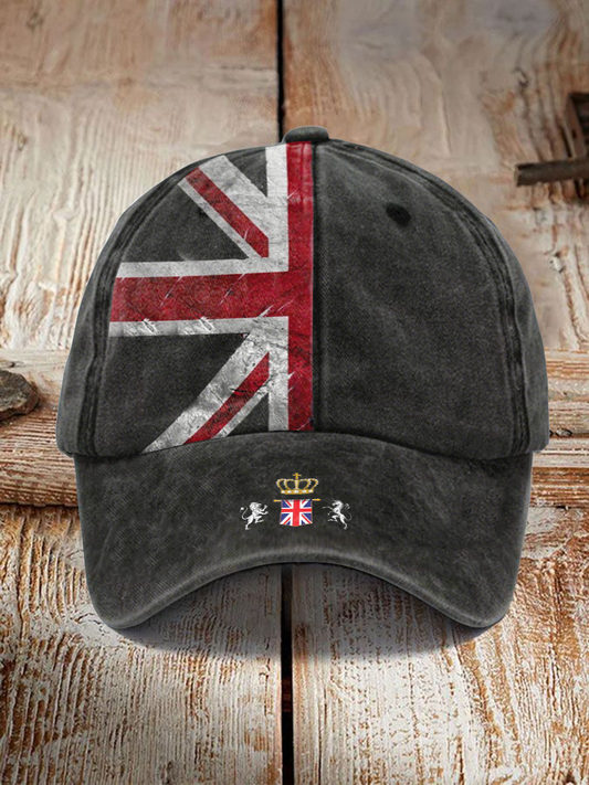 Unisex UK Flag Print Hat trupatriotic